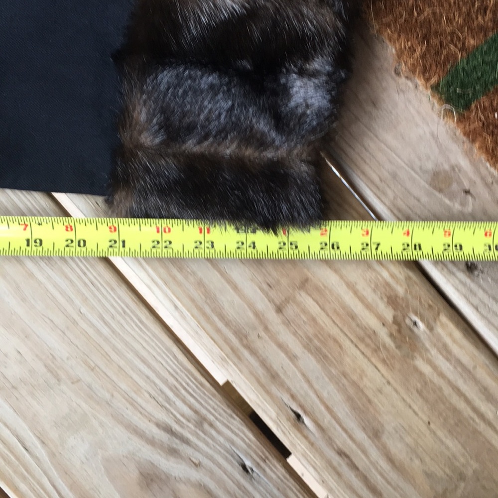 👖Zara Black High Rise w/ Fur Cuff Jeans 👖 - Picture 8 of 9